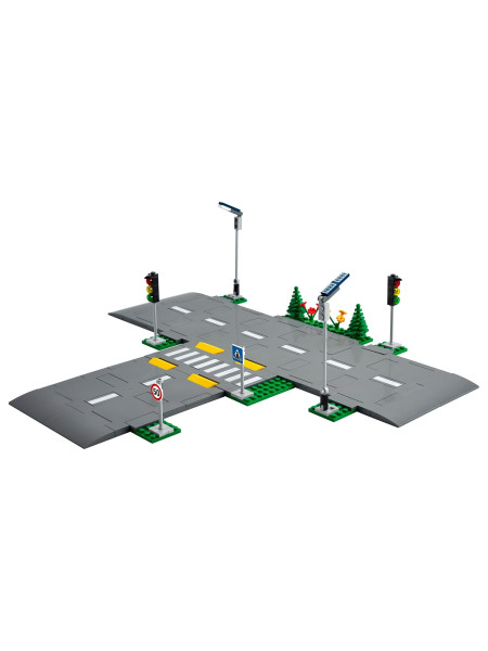 City - Lego - Strassenkreuzung mit Ampeln