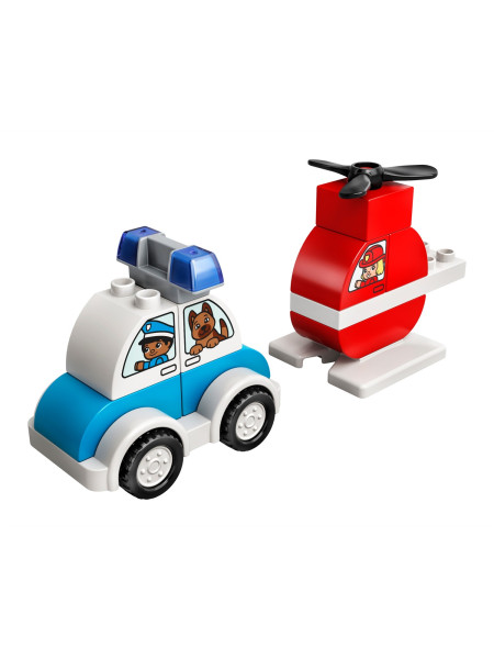 Deutsch - Lego - Mein erster Feuerwehrhubschrauber und mein erstes Polizeiauto